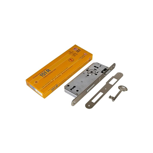 KALE EKSTRA GÖMME KAPI KİLİDİ TEK ANH. 40 MM OVAL-NİKEL / 151 R